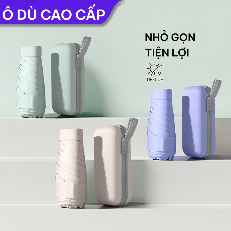 Ô dù gấp gọn cao cấp Coco Home - Ô dù đi mưa, chống nắng, tia UV, gấp gọn bằng bàn tay