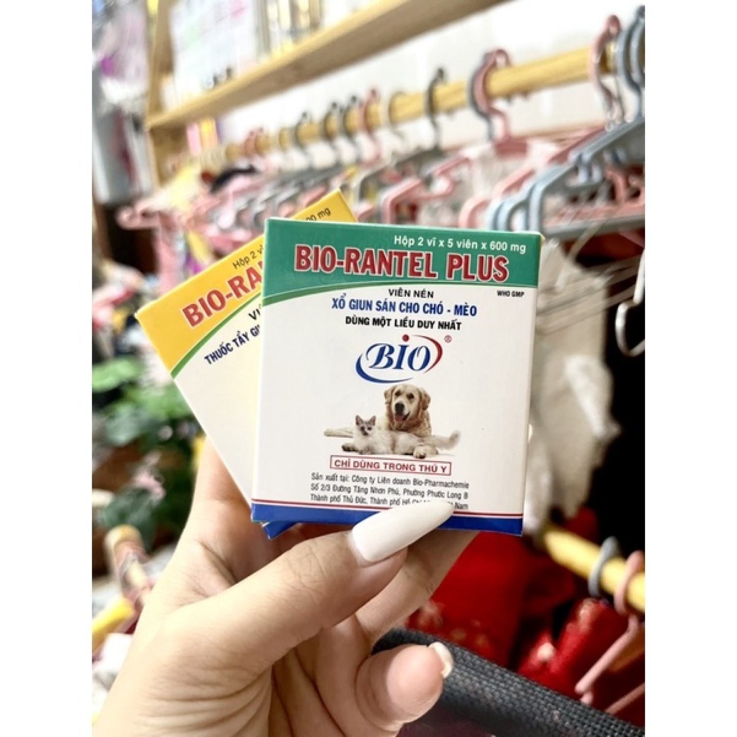 Viên uống tẩy giun cho chó mèo Bio Rantel 1 - 10kg - Pun pun Petshop