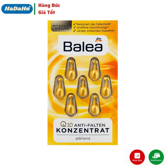 Viên nang dưỡng da balea q10 anti - falten konzentrat, 7 viên