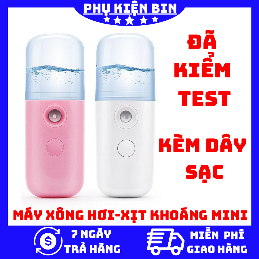 Máy xông hơi da mặt .máy xịt khoáng mini cầm tay,Máy Tạo ẩm mini nano mẫu mới 2021