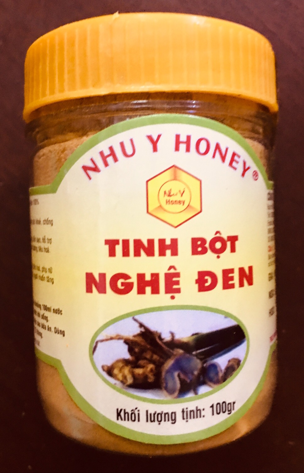 Tinh bột nghệ đen như ý honey 100g