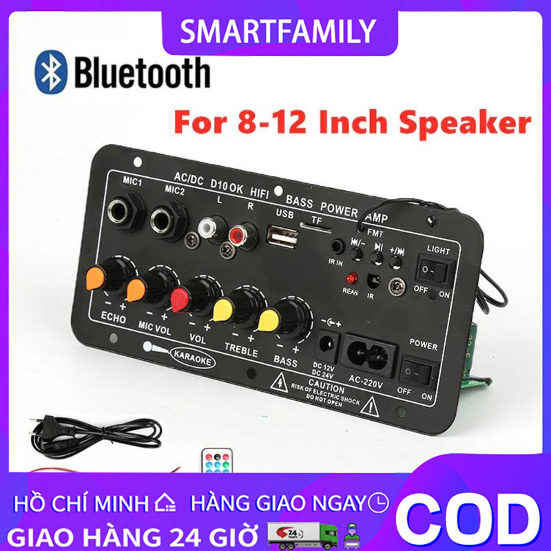 【Rẻ Bluetooth 5.0,Bảng khuếch đại âm thanh-Bảng Mạch Khuếch Đại Âm Thanh Bluetooth Bộ Khuếch Đại Âm Thanh Stereo Hifi, Điện Kỹ Thuật Số Amp AC 220V 12V 24V Loa siêu trầm D10