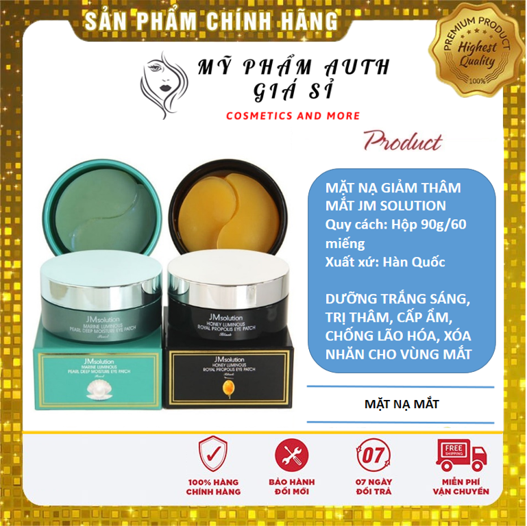 Mặt nạ giảm thâm mắt jm solution eye patch 60 miếng hàn quốc
