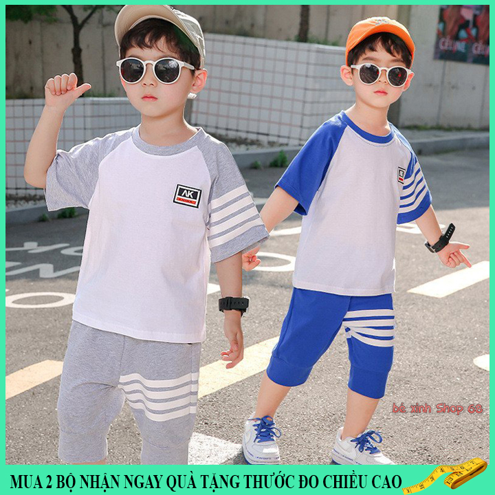 Quần áo bé trai từ 18-45kg, đồ bộ bé trai 4-14 tuổi AK cực kì nam tính, vải mềm mát thấm hút tốt,hàng may kĩ.