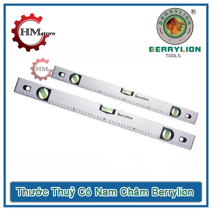 Thước thuỷ cân bằng BerryLion, có nam châm - Nivo thước thủy, thước thủy cân bằng, thước cân thủy, thước đo xây dựng - Thương hiệu Sư Tử - HẢI MY STORE