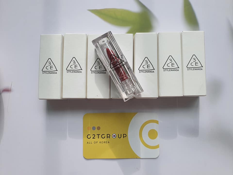 Son 3CE Clean Layer Edition vỏ trong suốt