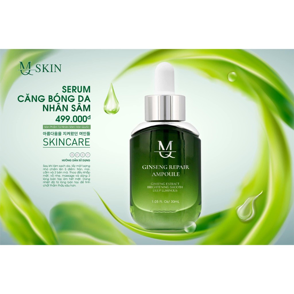 Serum căng bóng da,dưỡng da nhân sâm mqskin