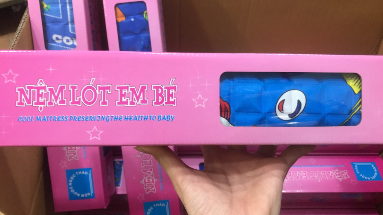 SIÊU HOT NỆM NƯỚC NGỌC THẢO CAO CẤP DÀNH CHO BABY KÍCH THƯỚC 60X90CM THOÁNG MÁT DỄ VỆ SINH LAU CHÙI
