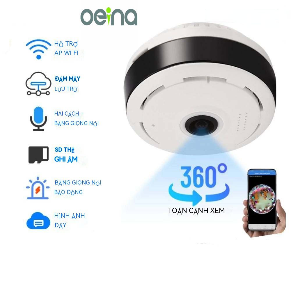 V380pro ufo camera toàn cảnh wifi camera toàn cảnh 360 độ fisheye đèn camera ip không dây trong nhà nhà an ninh cctv đèn tầm nhìn ban đêm bóng đèn camera