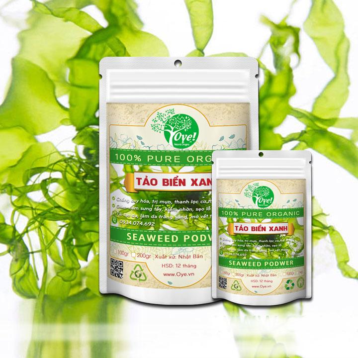 Bột Tảo Biển Xanh Nhật OYE - Giảm thâm, đồi mồi, nám - Ngăn ngừa mụn - Giữ ẩm, làm sáng da.