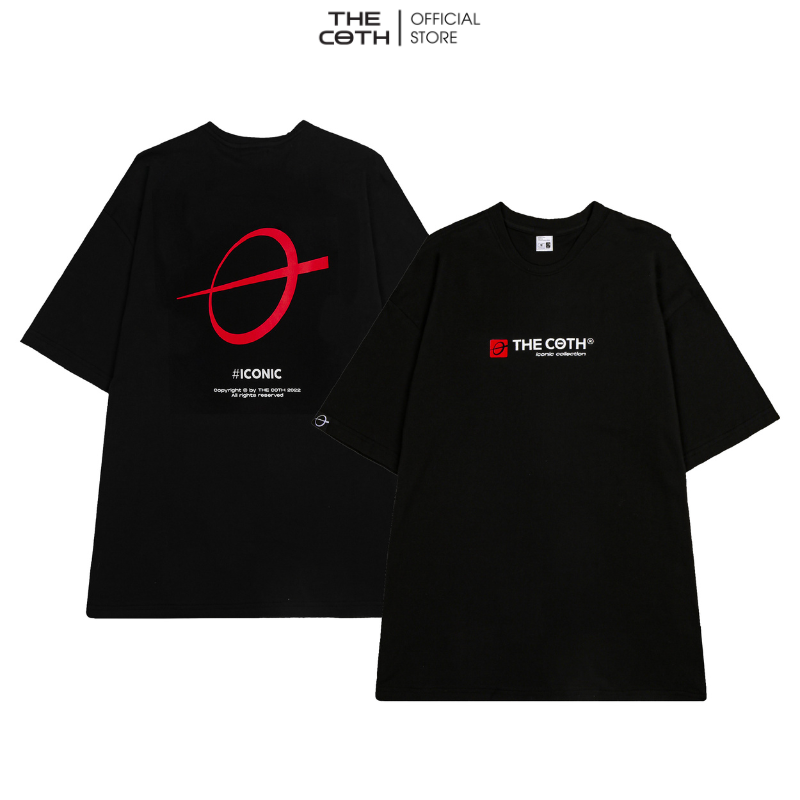 Áo thun unisex iconic basic logo tee form rộng mặc thoải mái cực thích u0601 - thương hiệu the coth