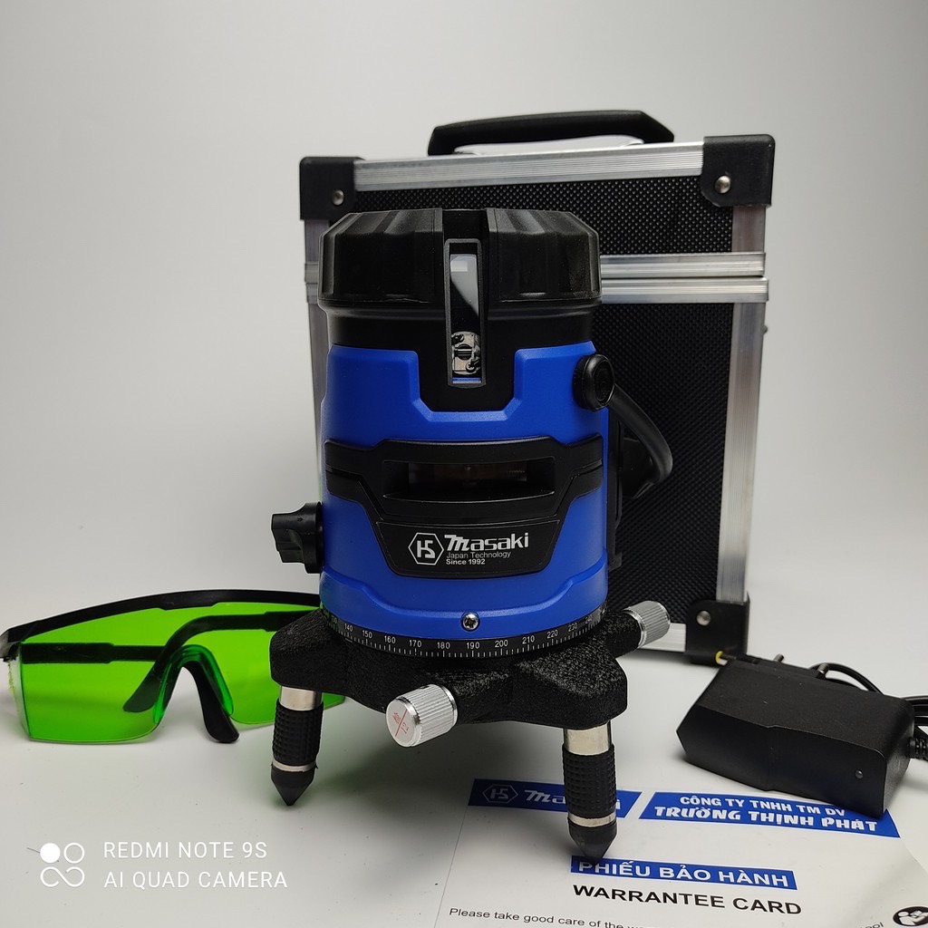 Máy bắn tia laser HTC - Máy cân bằng laze - Máy bắn cốt 5 tia xanh siêu sáng