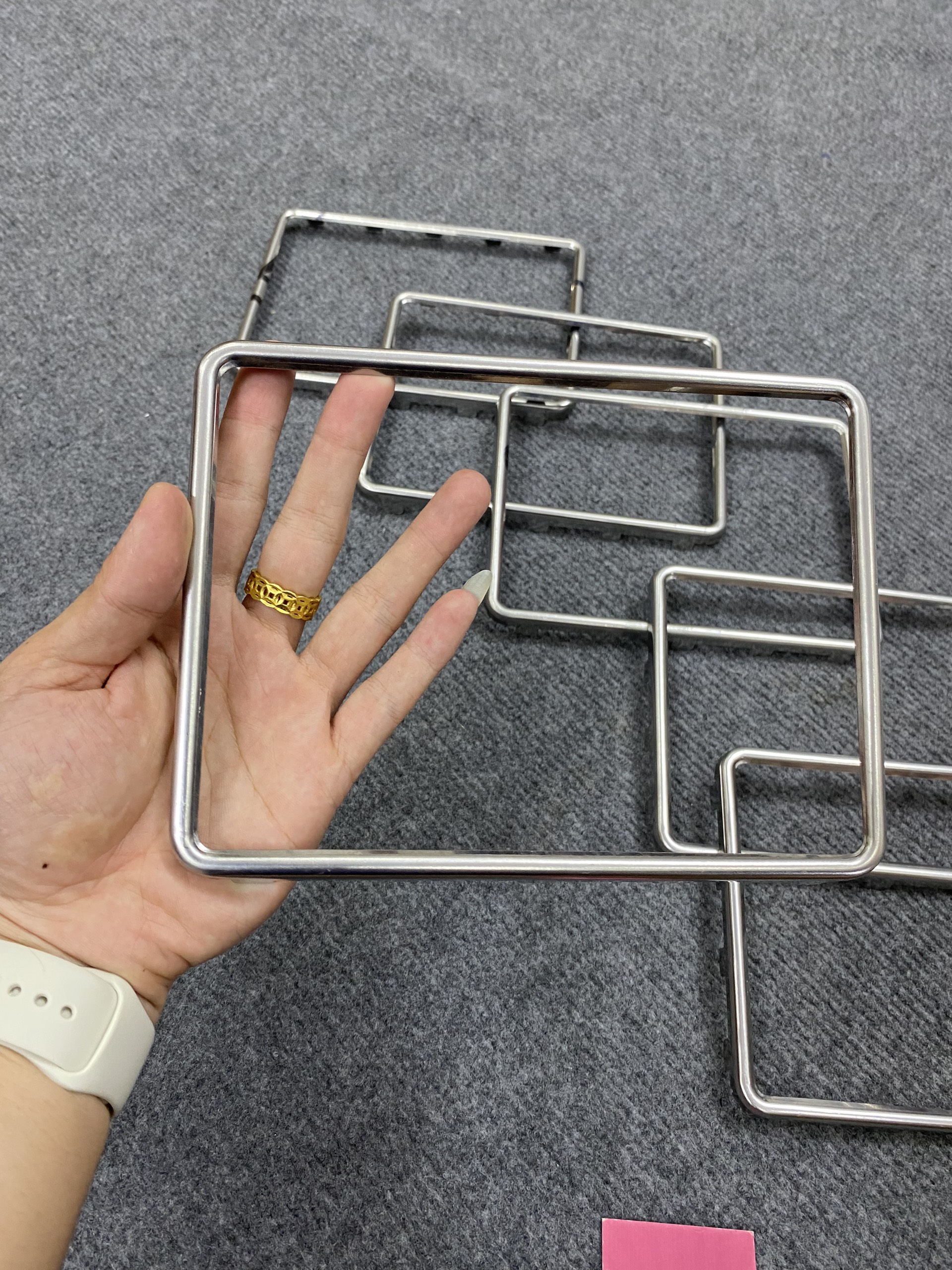 Ốp khung biển số xe máy inox k han rỉ - hàng cao cấp loại đep