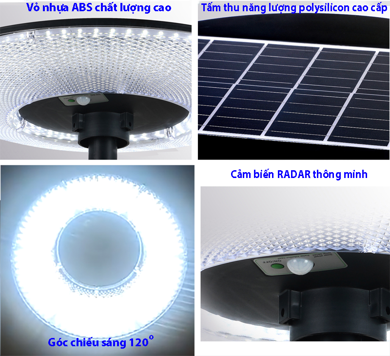 Đèn năng lượng mặt trời UFO đĩa bay 1000W (kim cương) | Lazada.vn