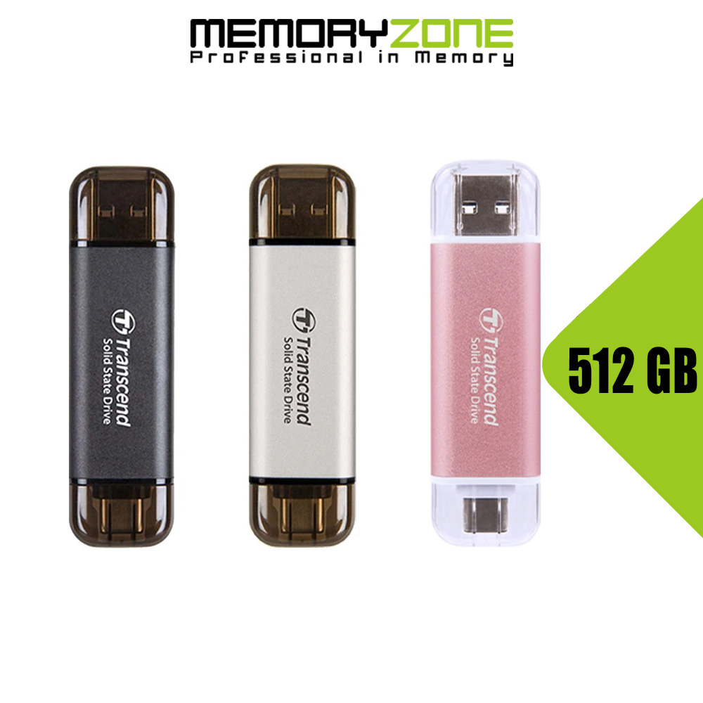 Ổ cứng di động ssd 512gb transcend esd310 1050mb/s ts512gesd310