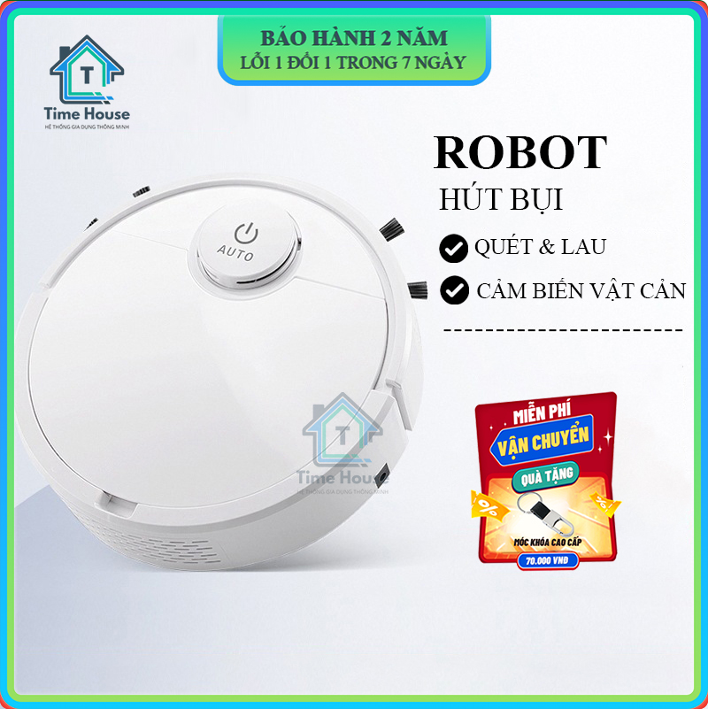 Robot hút bụi lau nhà cảm biến thông minh làm sạch mọi ngóc ngách trong nhà, thiết kế đẹp mắt Lực hút cực mạnh lên tới 1000 PA, dễ dàng hút mọi bụi bẩn, tóc, lông chó mèo trong nhà bạn Bảo hành 2 năm lỗi đổi mới trong 7 ngày