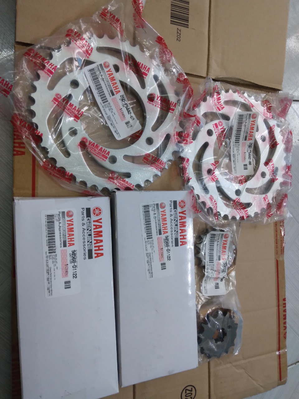 Nhông sên dĩa exciter 150.hàng chính hãng yamaha