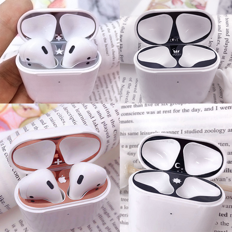 🌳AIRPODS 1 2 3 PRO 🌳Miếng Dán Kim Loại Bảo Vệ Hộp sạc Tai Nghe Bluetooth Airpod Chất Lượng Cao Tính Năng Chống Bụi Bẩn