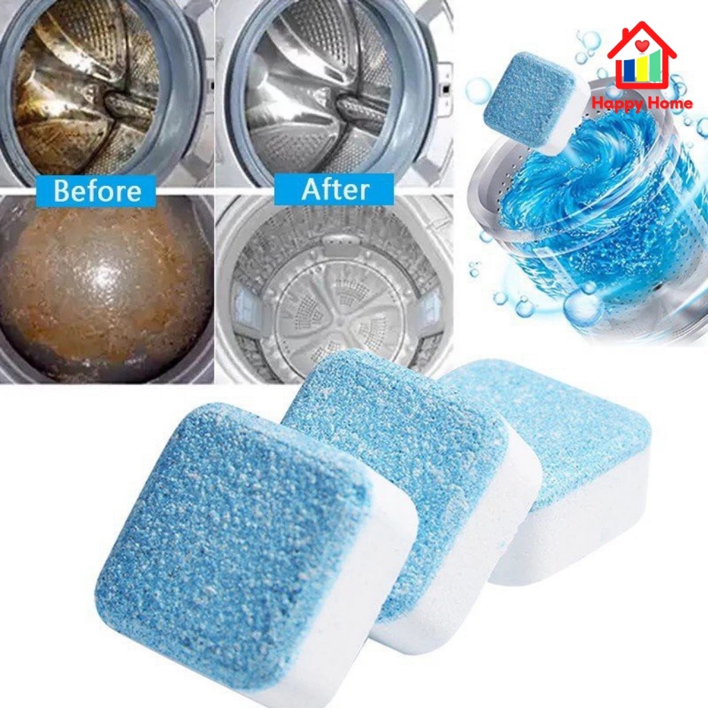 [sẵn sàng] Viên tẩy bồn cầu toilet diệt khuẩn viên thả nước dành cho nhà vệ sinh Happy Home