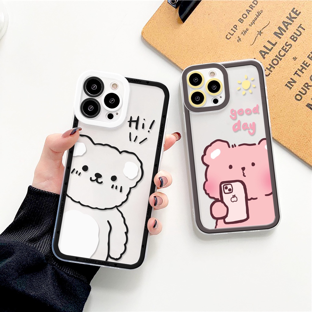 Ốp lưng iphone say hi trong cạnh vuông 6/6plus/6s/6splus/7/7plus/8/8plus/x/xr/xs/11/12/13/pro/max/plus/promax tlv287
