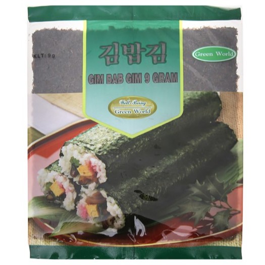 Rong biển cuộn cơm kimbab Hàn Quốc 4 lá gói 9g sản phẩm tốt chất lượng cao đảm bảo an toàn cho sức khỏe người sử dụng cam kết như hình