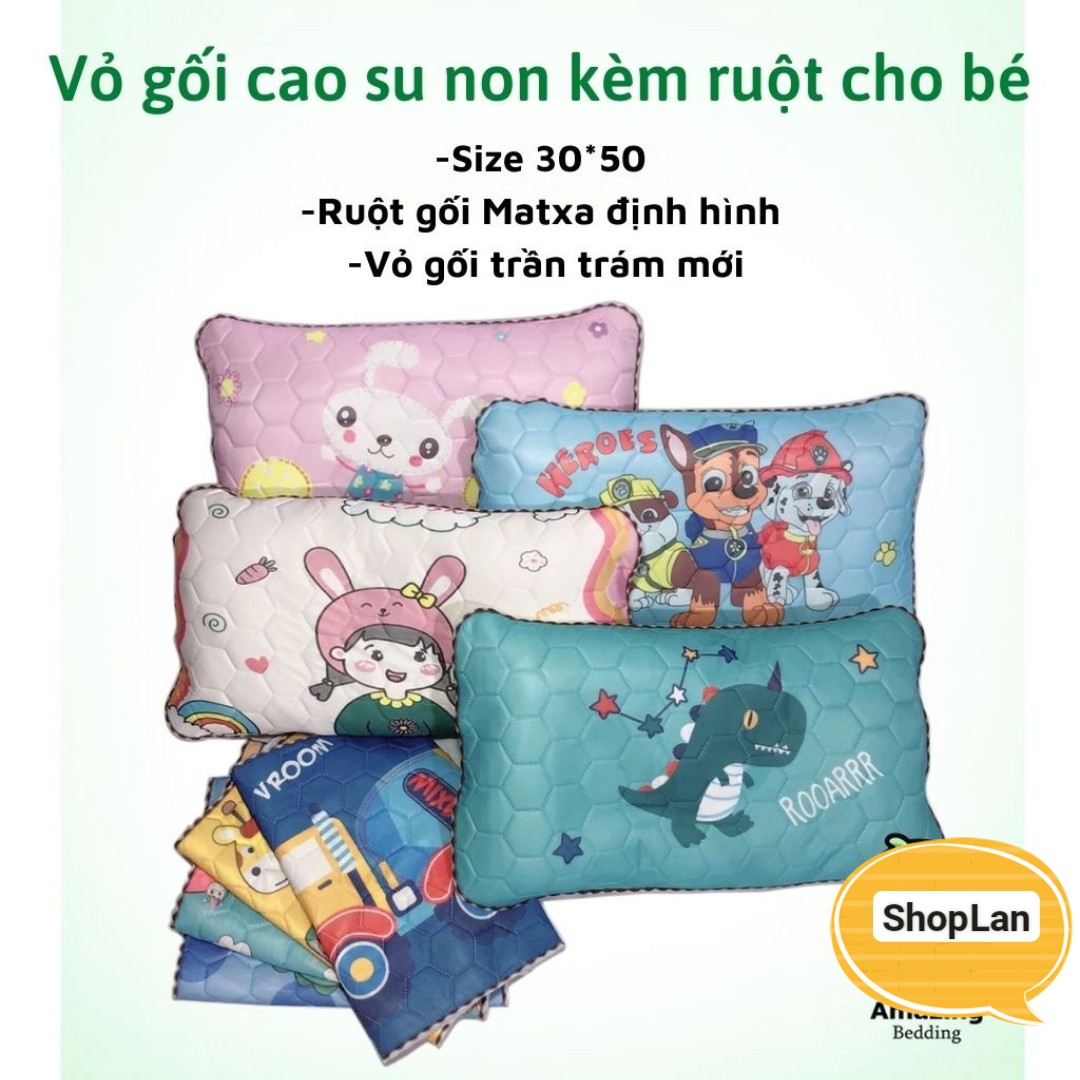 Gối Điều Hòa Cao Su Non Cho Bé Mẫu Mã Đáng Yêu -TRANLANSHOP