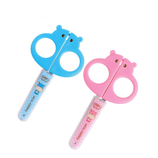 Kéo học sinh có nắp đậy Deli 6032