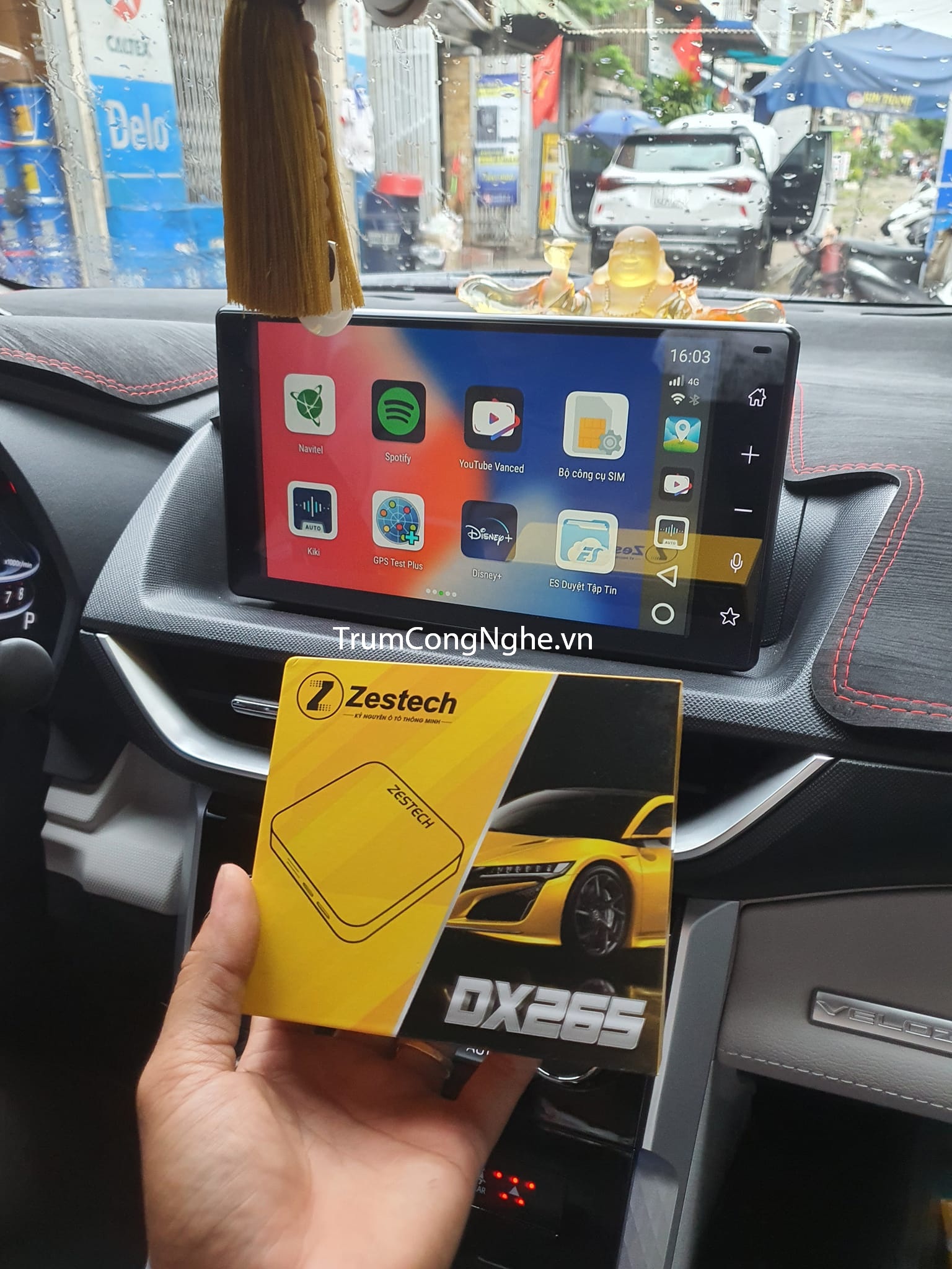 Android box zestech dx265 dành cho ô tô - tặng sim 4g, vietmap bản quyền, phần mềm giọng nói kiki
