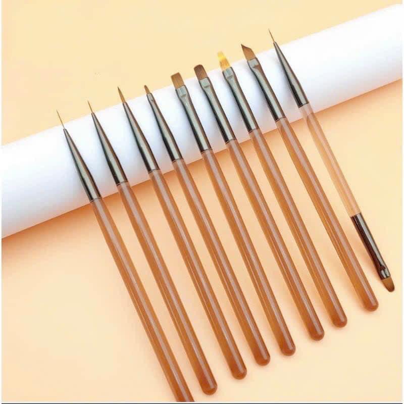Bộ cọ 9 cây 10 đầu vẽ móng siêu hot - nail937