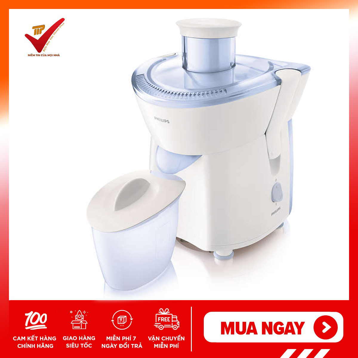 [BẢO HÀNH 24 THÁNG] Máy ép hoa quả Philips HR1821, ép hoa quả, ép trái cây, ép trái cây giá tốt