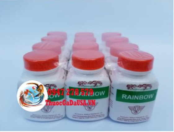 Rainbow thuố.c gà đá thái lan hộp 100 viên