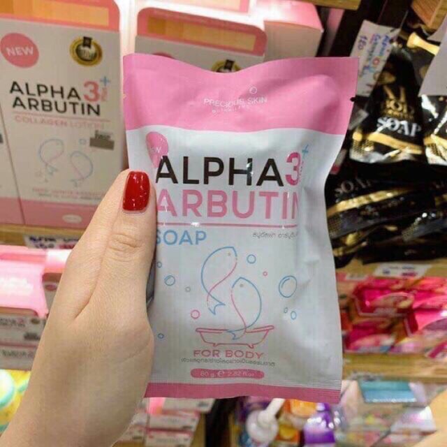 Xà phòng tắm trắng alpha arbutin thái lan