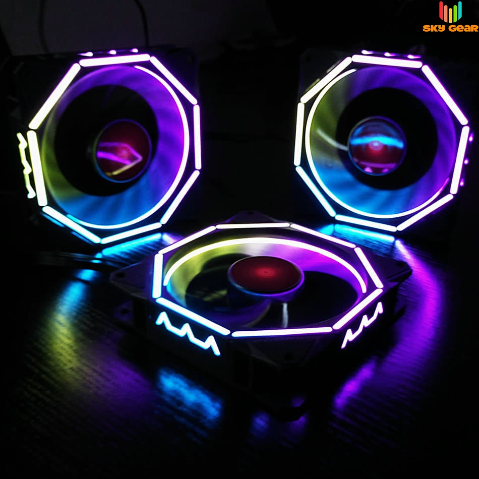 [HCM]Quạt Tản Nhiệt Led RGB Coolmoon V5 - Đồng Bộ Hub Coolmoon