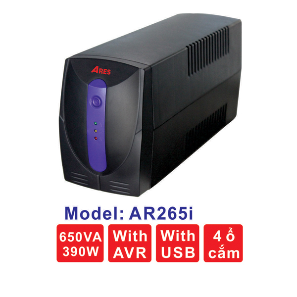 Bộ lưu điện ups ares model ar265i