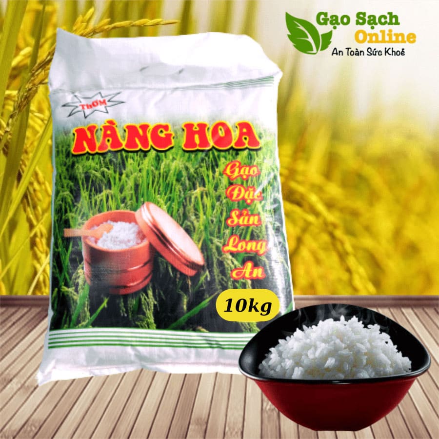 5KG GẠO NÀNG HOA THƠM, DẺO, BÉO ĐẬM VỊ CƠM LOẠI 1 THƯỢNG HẠNG