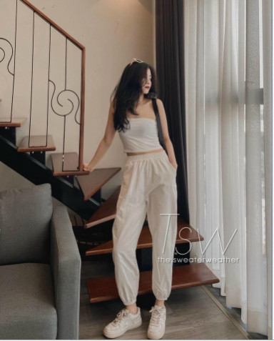 Quần đũi dáng baggy bo chun năng động cá tính PL504