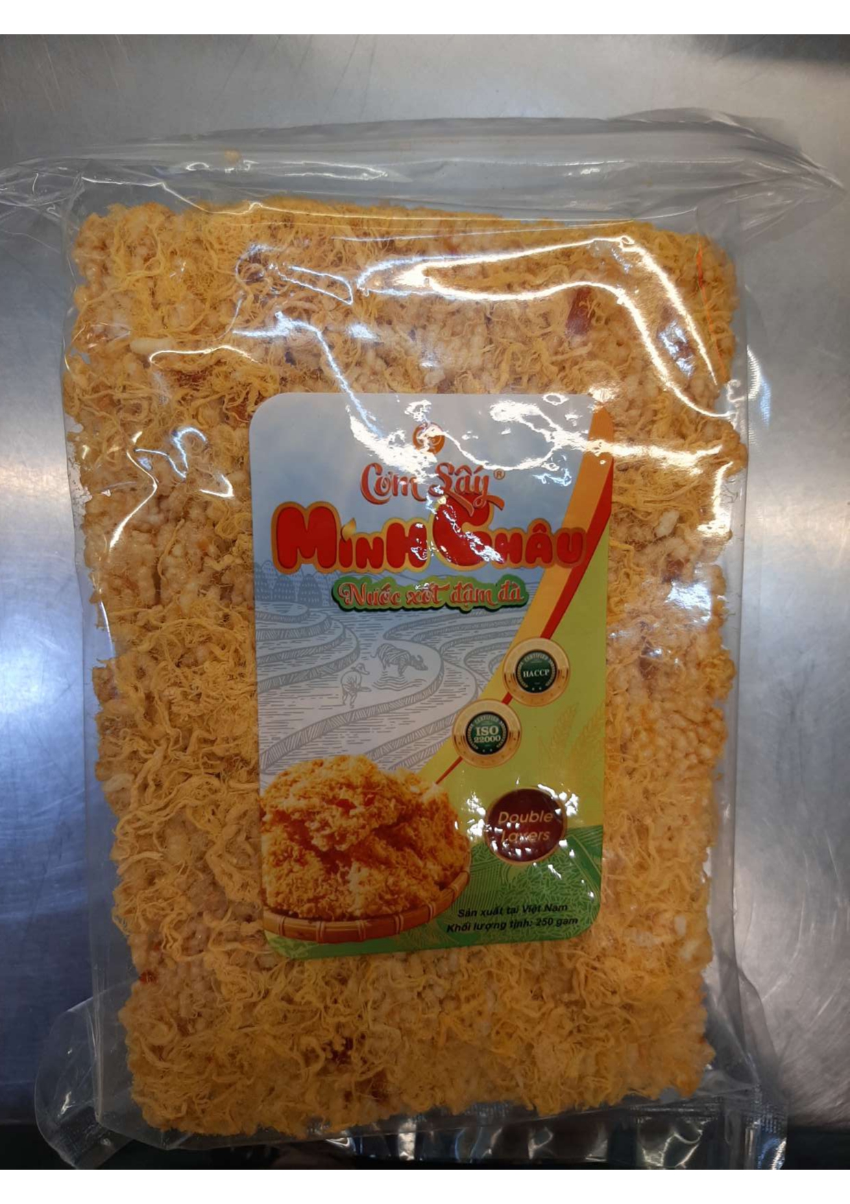 Cơm cháy chà bông minh châu siêu ngon túi zip 250gram