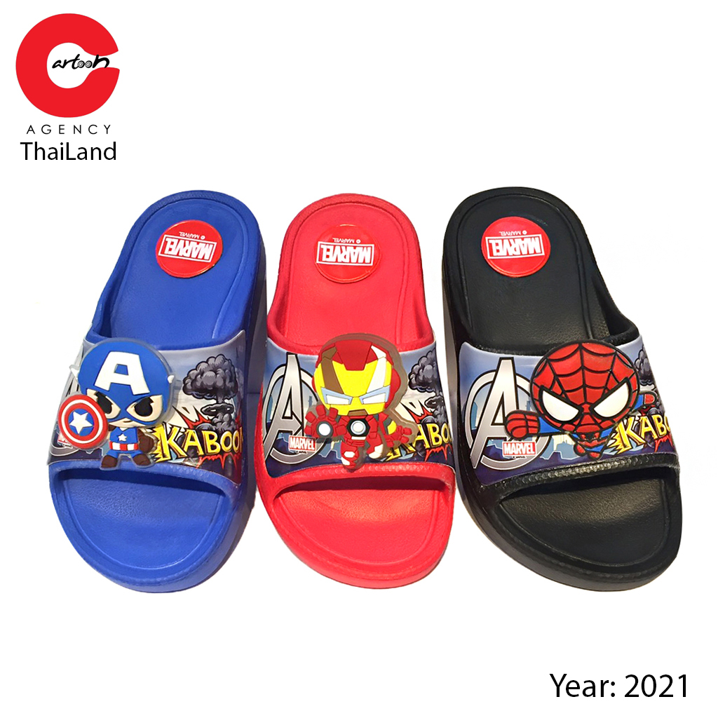 Dép siêu nhân mẫu mới có đèn nhấp nháy chính hãng Cartoon Agency Thái Lan SN3M - size nhỏ