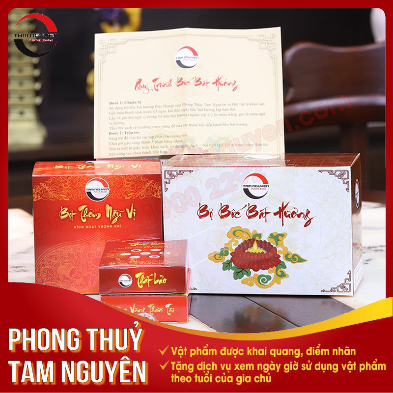 Bộ cốt bốc bát hương gia tiên, ban thờ thần tài đầy đủ, giúp việc thờ cúng linh ứng
