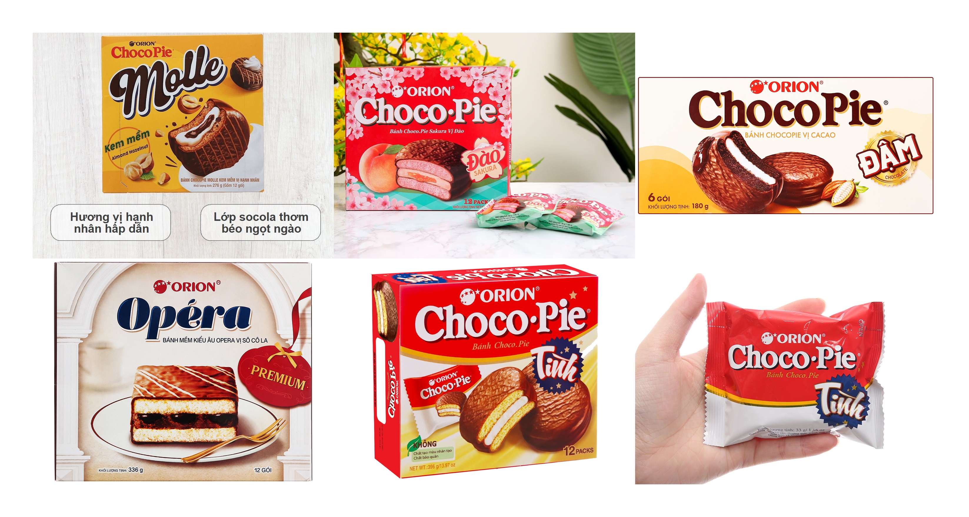 Bánh chocopie orion hộp 396g - cty bát muội