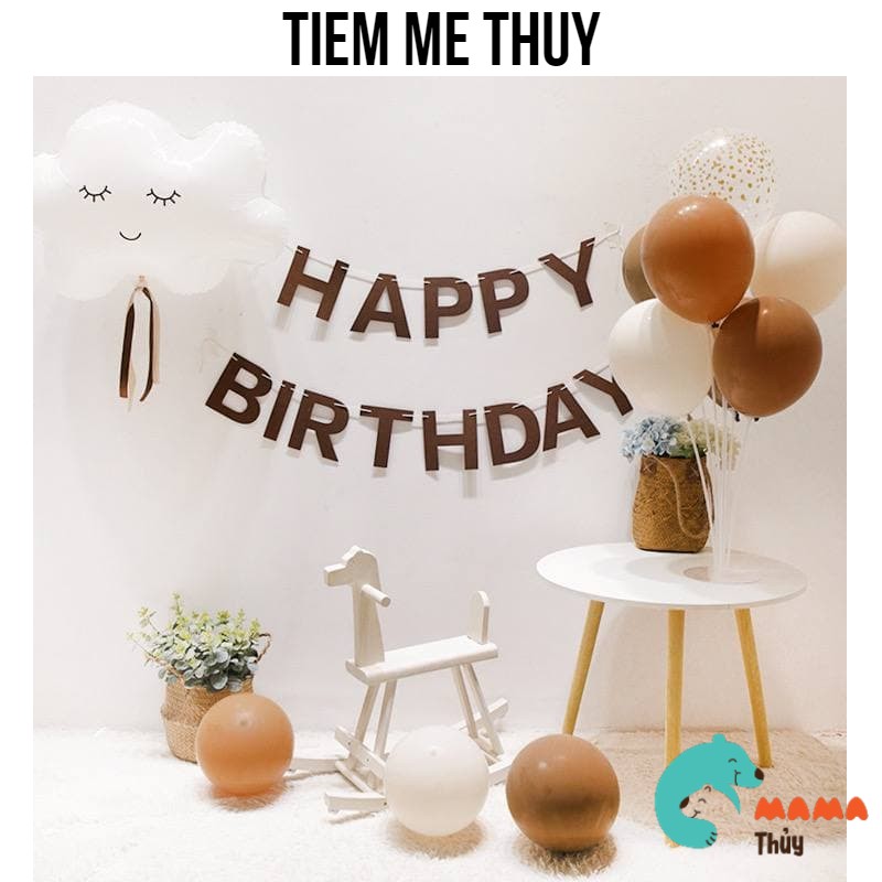 Bộ bóng trang trí sinh nhật phong cách Hàn Quốc đơn giản 70