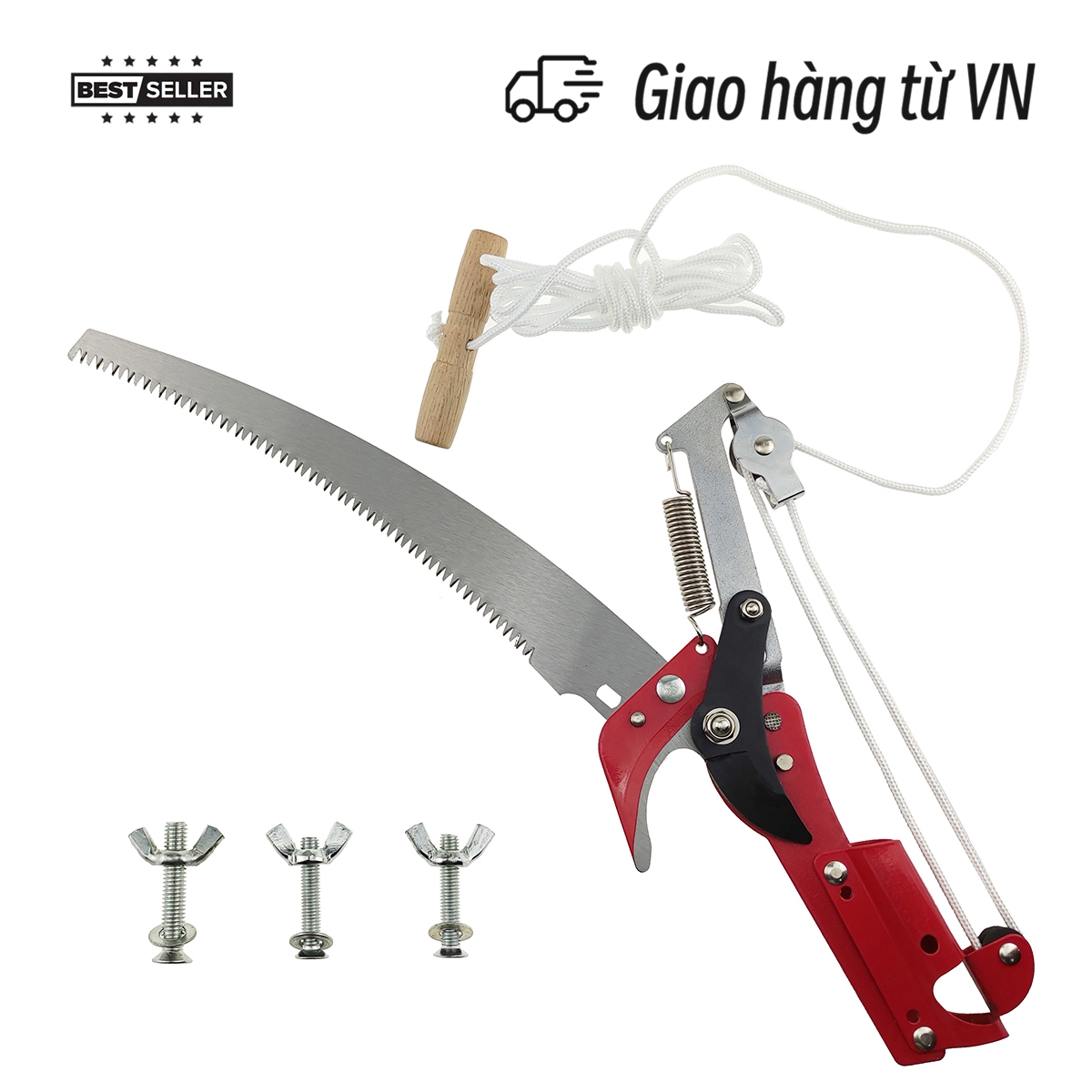 Đầu kéo tỉa cành, cắt cành cây trên cao,hái quả ,kết hợp cưa cành