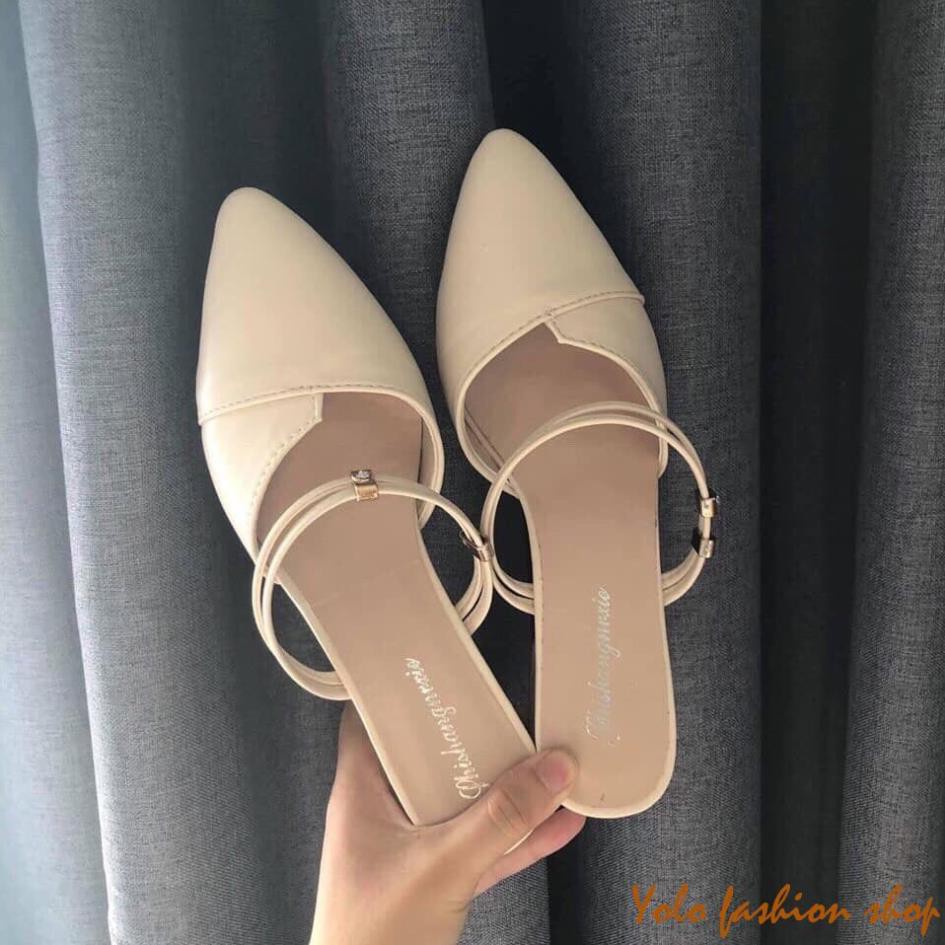 Giày sục búp bê nữ vá mũi siêu xinh-SU11