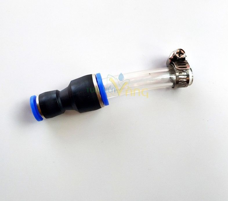 Đầu nối từ bơm mini đơn ra ống hơi 8mm,10mm,12mm
