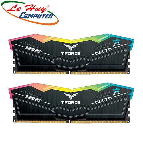 Ram máy tính TEAM T-Force Delta Black RGB 32GB 2x16GB DDR5 5600Mhz