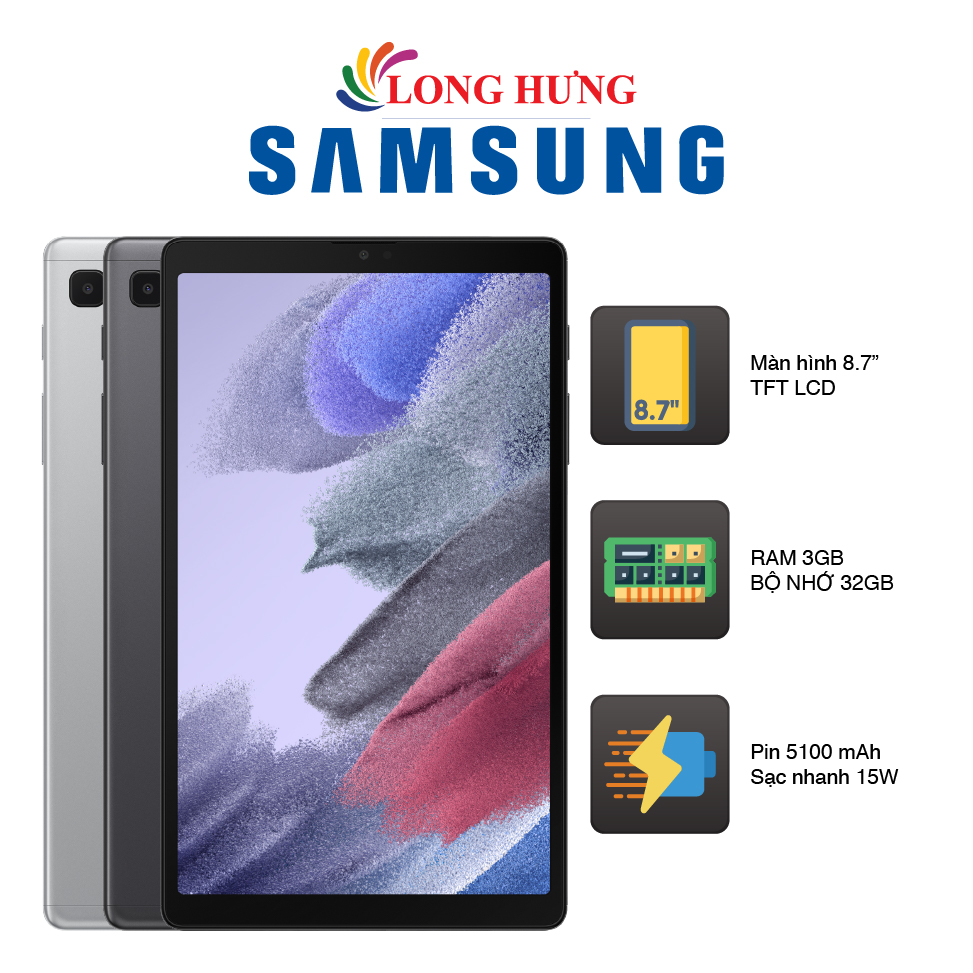 Máy tính bảng Samsung Galaxy Tab A7 Lite (3GB/32GB) - Hàng chính hãng - Màn hình 8.7inch TFT LCD, Camera sau 8MP, Pin 5100mAh