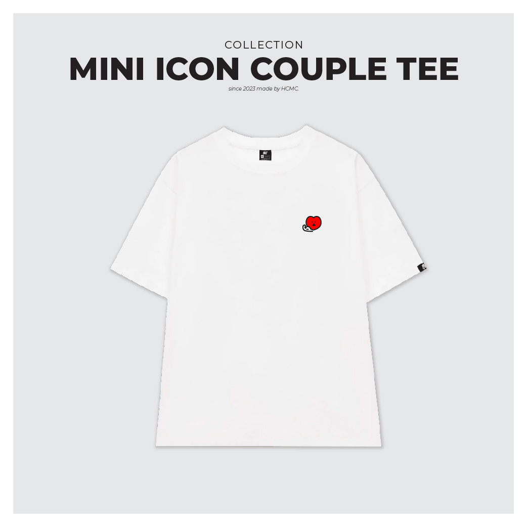 Áo thun thêu unisex strong heart yeet tee 100% cotton oversize local brand | trắng
