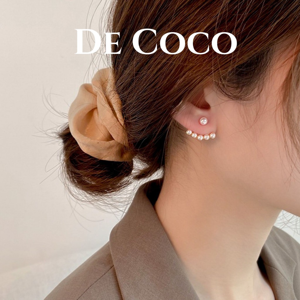 Khuyên tai hạt trai vầng trăng De Coco decoco.accessories
