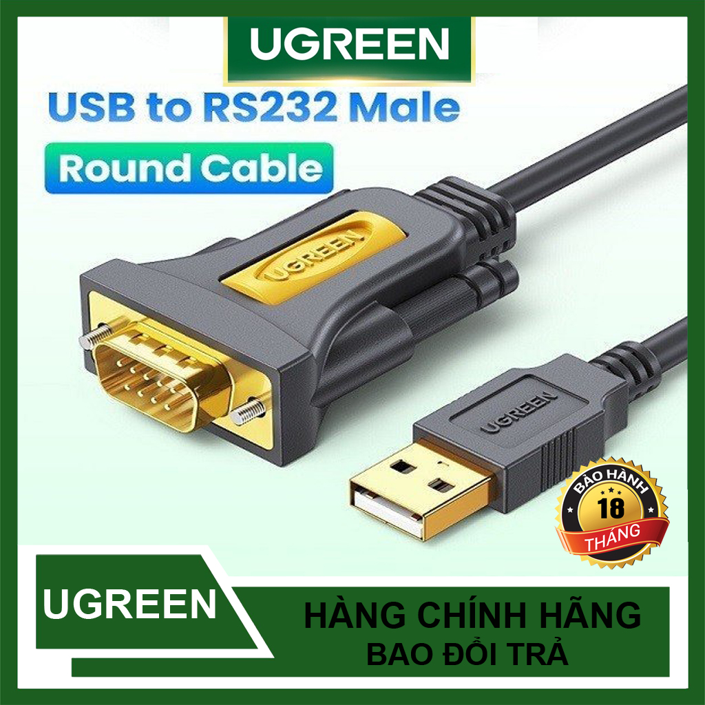Cáp usb to com chính hãng ugreen cr107 cao cấp