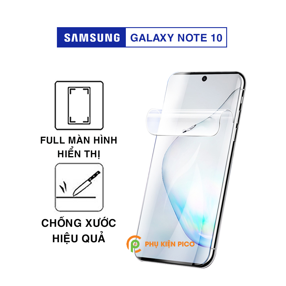 Dán màn hình Samsung Note 10 full màn dẻo trong suốt PPF tự phục hồi vết xước – Dán dẻo Samsung Galaxy Note 10